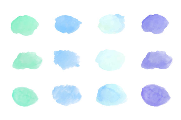Set Watercolor Shape
