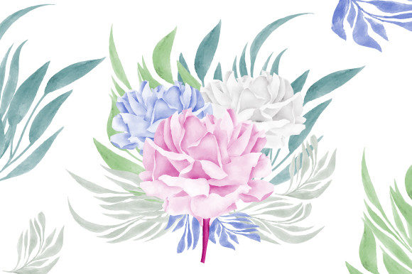 Watercolor Flowers Design and Illustrations
